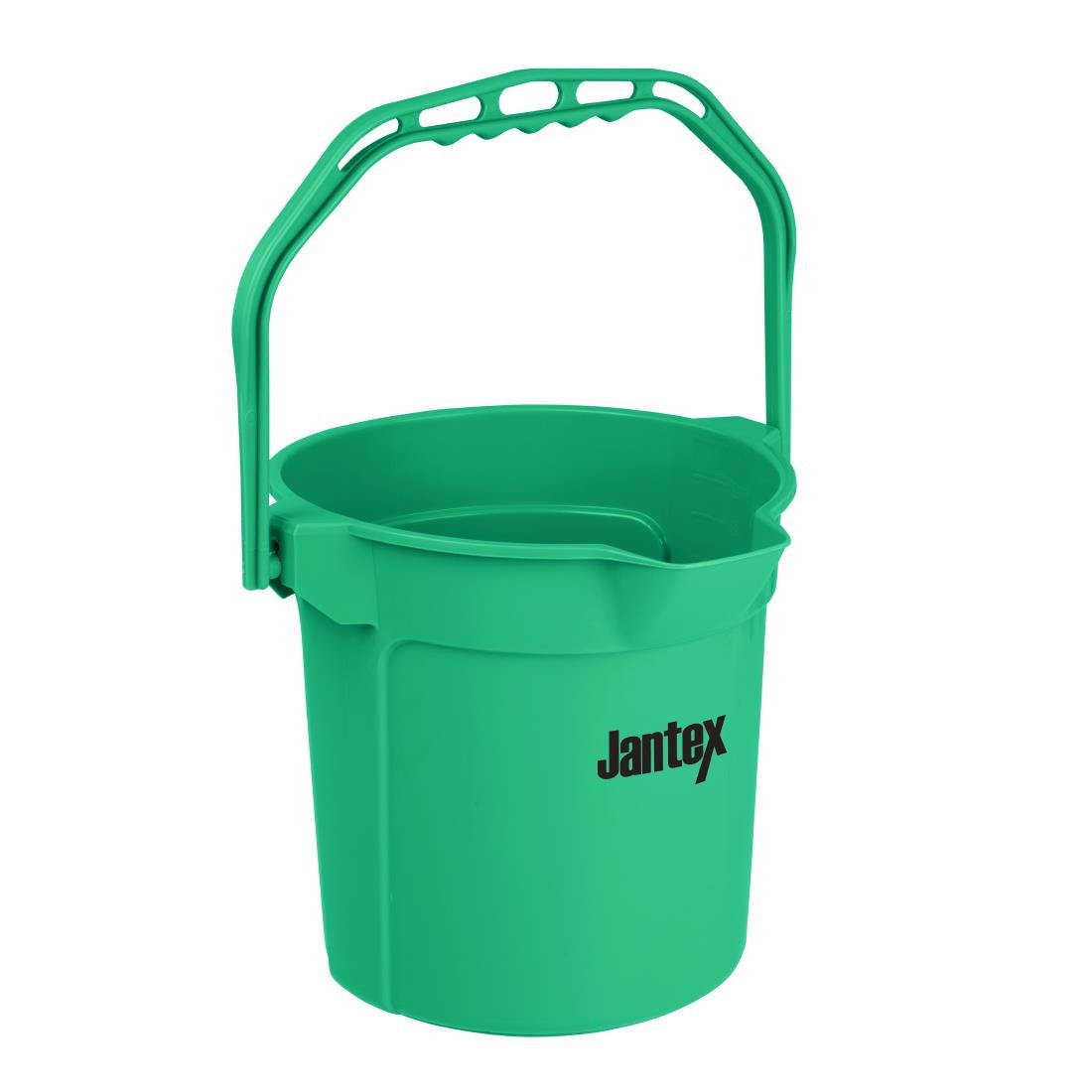 Jantex Green Graduated Bucket with Pouring Lip 10Ltr • PAS-FU833