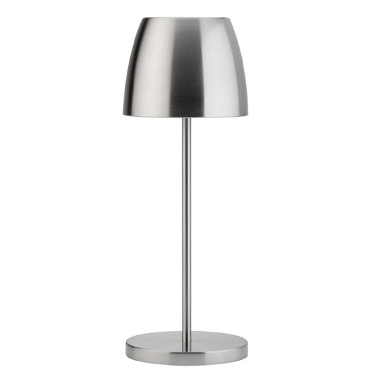 Utopia Montserrat LED Cordless Table Lamp Brushed Silver - 100 x 300mm • PAS-JE490