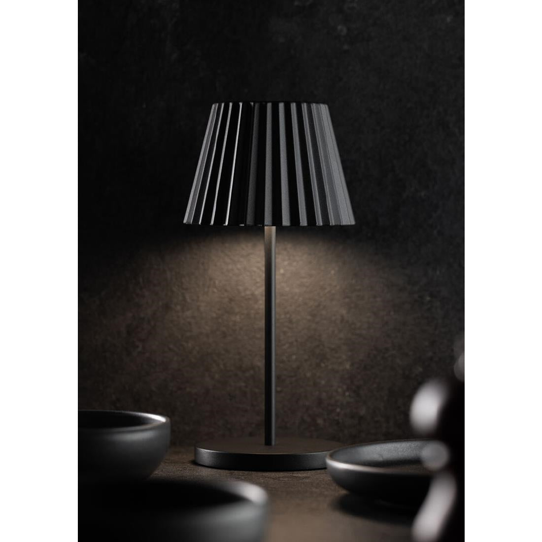 Utopia Dominica LED Cordless Table Lamp Black - 110 x 260mm • PAS-JE491