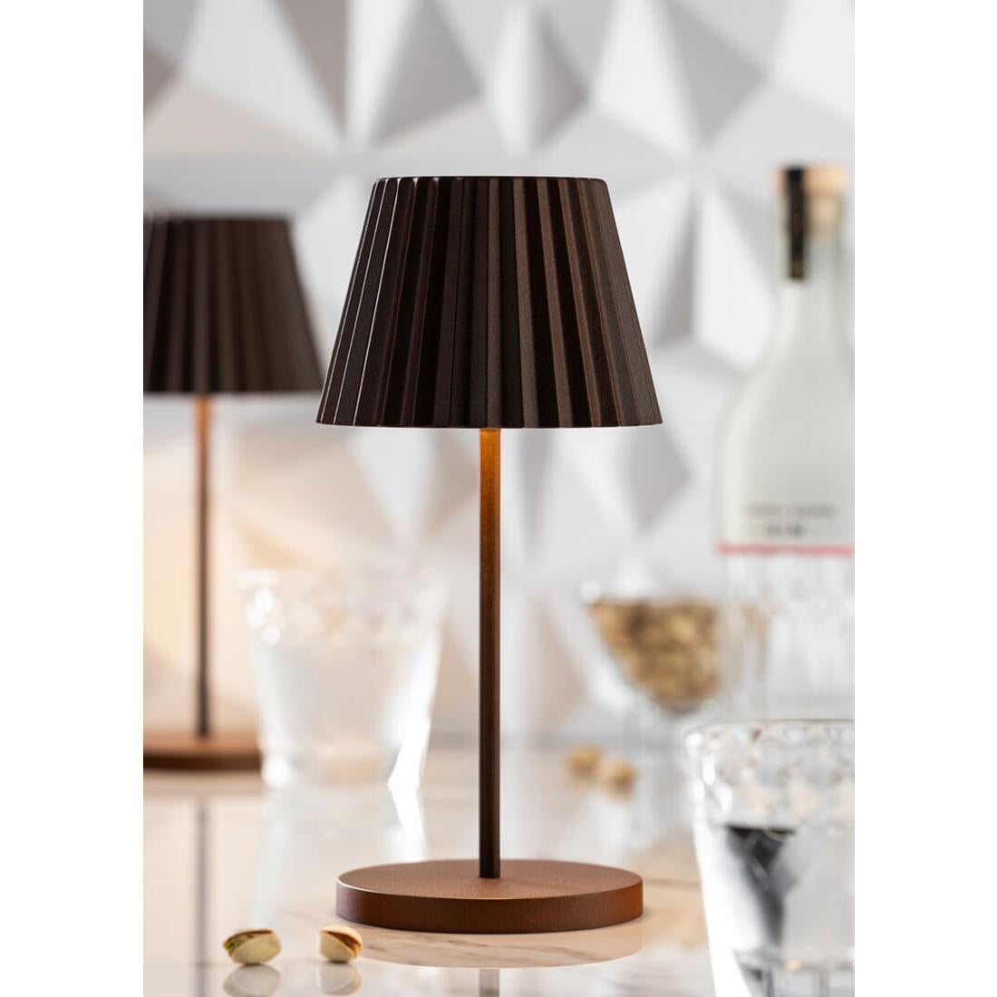 Utopia Dominica LED Cordless Table Lamp Cocoa - 110 x 260mm • PAS-JE492