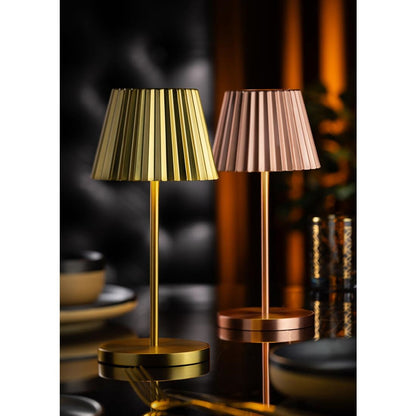 Utopia Dominica LED Cordless Table Lamp Brushed Copper - 110 x 260mm • PAS-JE494