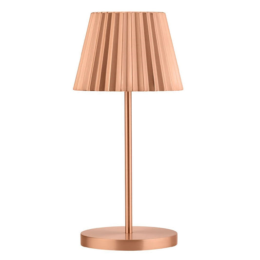 Utopia Dominica LED Cordless Table Lamp Brushed Copper - 110 x 260mm • PAS-JE494