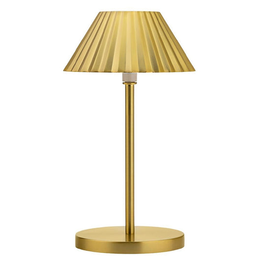 Utopia Aruba LED Cordless Table Lamp Brushed Gold - 110 x 230mm • PAS-JE497