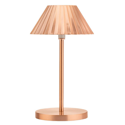 Utopia Aruba LED Cordless Table Lamp Brushed Copper - 110 x 230mm • PAS-JE498