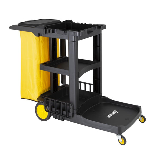 Jantex Cleaning Trolley Black (990(H)x1300(W)x490(D)mm / 38x51x19") • PAS-FU997