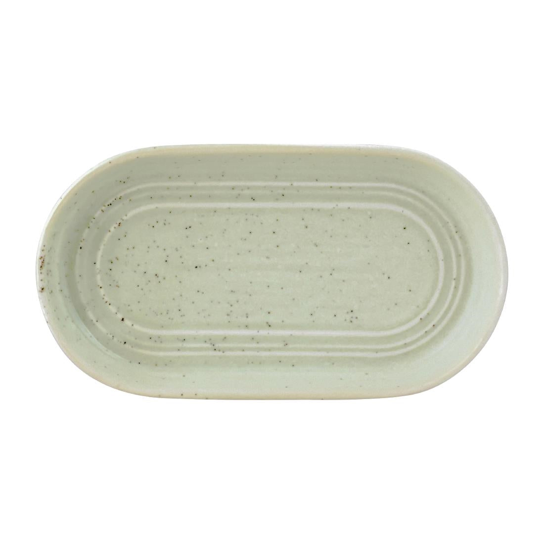 Tablekraft Urban Loft Oval Platters Pistachio 180mm (4 Pack) • PAS-FW005