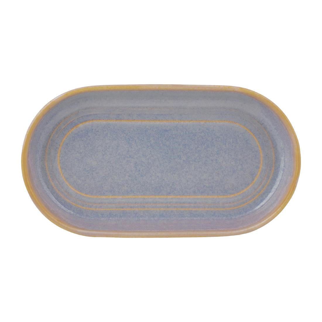 Tablekraft Urban Loft Oval Platters Azure Blue 180mm (4 Pack) • PAS-FW017