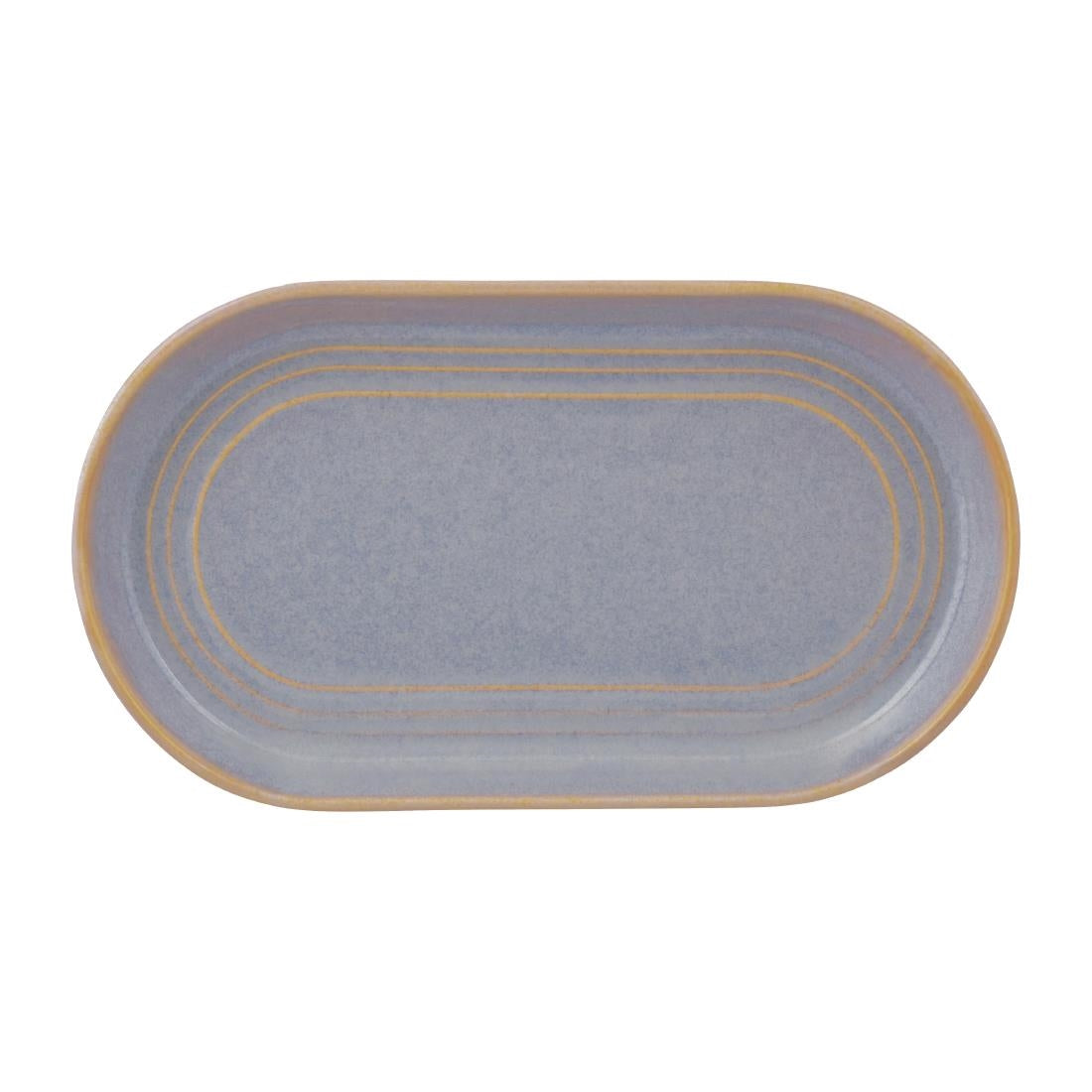 Tablekraft Urban Loft Oval Platters Azure Blue 240mm (4 Pack) • PAS-FW018