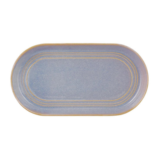 Tablekraft Urban Loft Oval Platters Azure Blue 305mm (3 Pack) • PAS-FW019