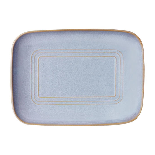 Tablekraft Urban Loft Rectangular Servers Azure Blue 365mm (2 Pack) • PAS-FW023