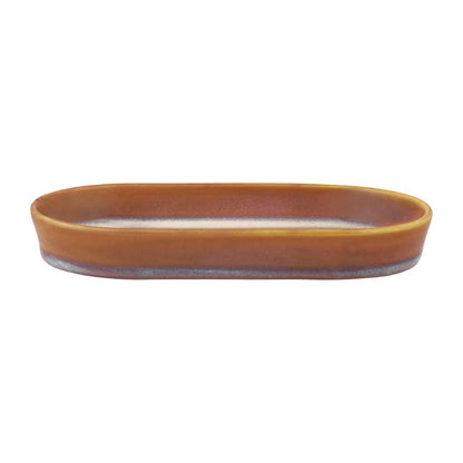 Tablekraft Urban Loft Oval Platters Auburn 180mm (4 Pack) (Pack of 4) • PAS-FW029