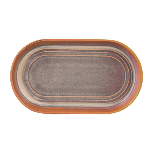 Tablekraft Urban Loft Oval Platters Auburn 240mm (4 Pack) • PAS-FW030