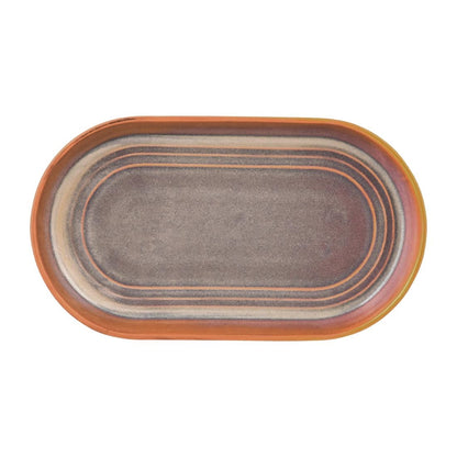 Tablekraft Urban Loft Oval Platters Auburn 240mm (4 Pack) (Pack of 4) • PAS-FW030