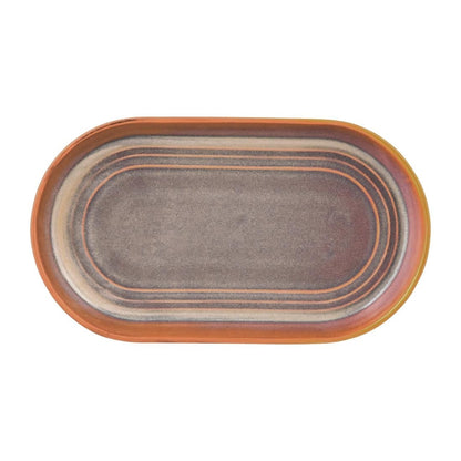 Tablekraft Urban Loft Oval Platters Auburn 240mm (4 Pack) • PAS-FW030