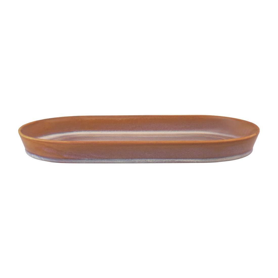 Tablekraft Urban Loft Oval Platters Auburn 305mm (3 Pack) • PAS-FW031