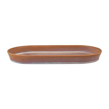 Tablekraft Urban Loft Oval Platters Auburn 305mm (3 Pack) • PAS-FW031