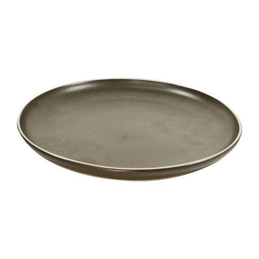 Tablekraft Urban Round Coupe Plates Dark Grey 265mm (4 Pack) • PAS-FW050