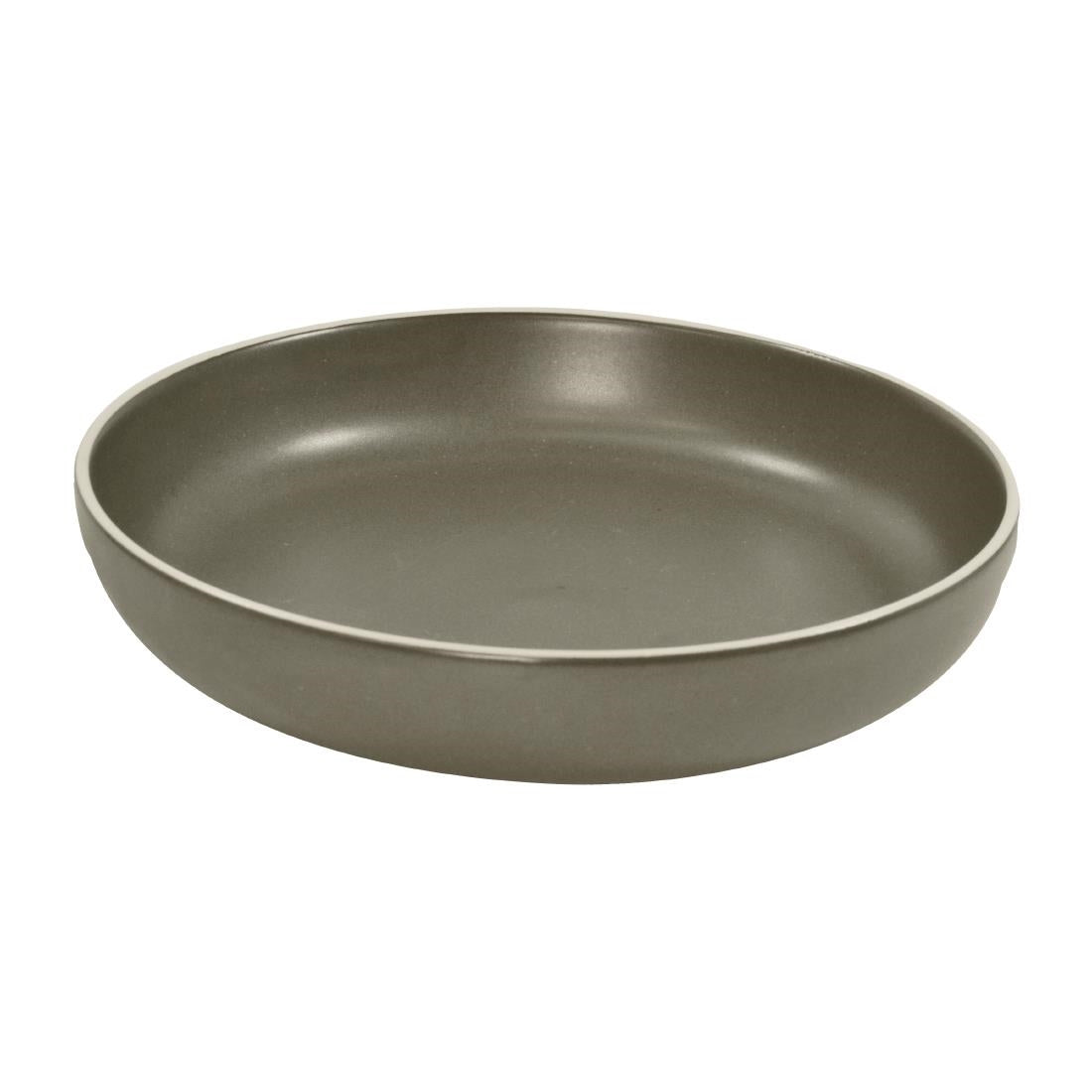 Tablekraft Urban Round Flared Bowls Dark Grey 150mm (6 Pack) • PAS-FW052