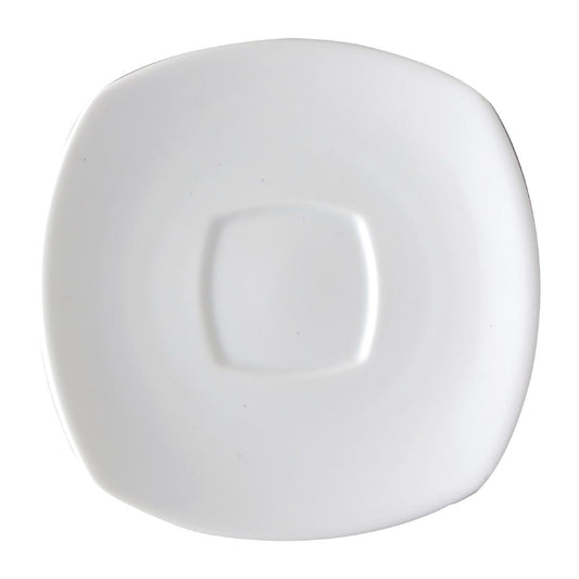 Royal Porcelain Chelsea Square Saucers 120mm (12 Pack) • PAS-FW077