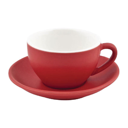 Bevande Large Cappuccino Cup Rosso - 280ml (6 Pack) • PAS-FW111