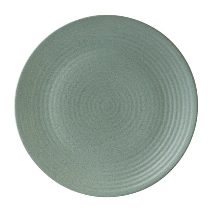Zuma Mint Ribbed Coupe Plates 265mm (6 Pack) • PAS-FW135