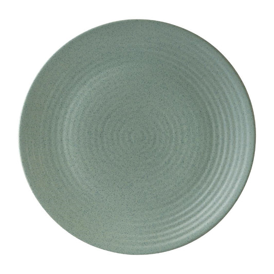Zuma Mint Ribbed Coupe Plates 265mm (6 Pack) • PAS-FW135
