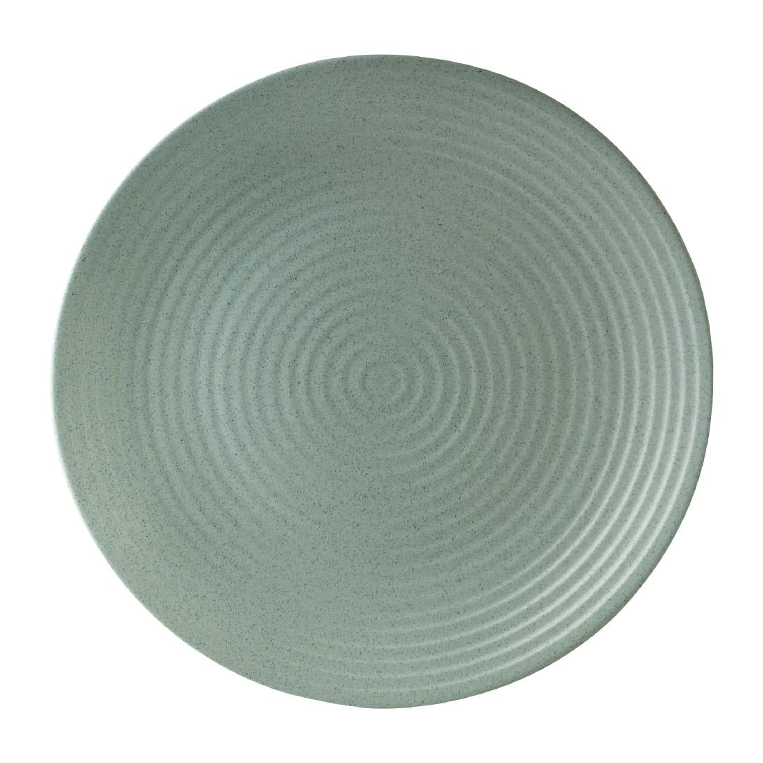 Zuma Mint Ribbed Coupe Plates 310mm (6 Pack) • PAS-FW136