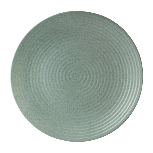 Zuma Mint Ribbed Coupe Plates 310mm (6 Pack) • PAS-FW136