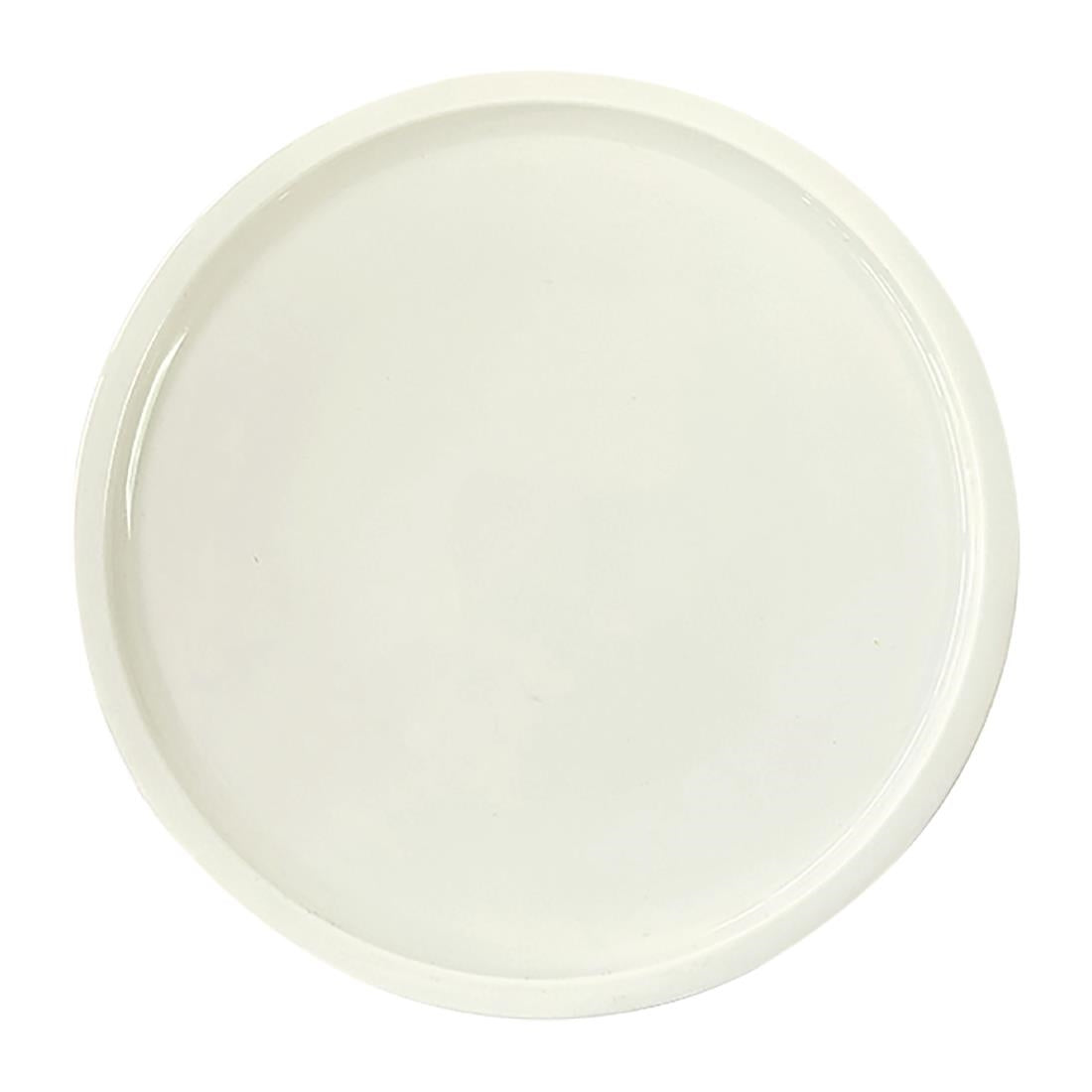Rakstone Ease Flat Coupe Plates Ivory 210mm (12 Pack) • PAS-FW156