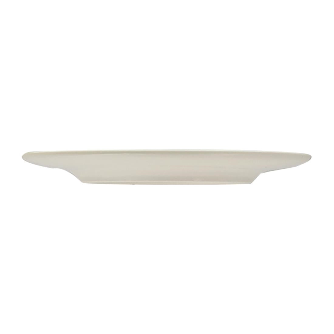 Rakstone Ease Flat Coupe Plates Ivory 210mm (12 Pack) • PAS-FW156
