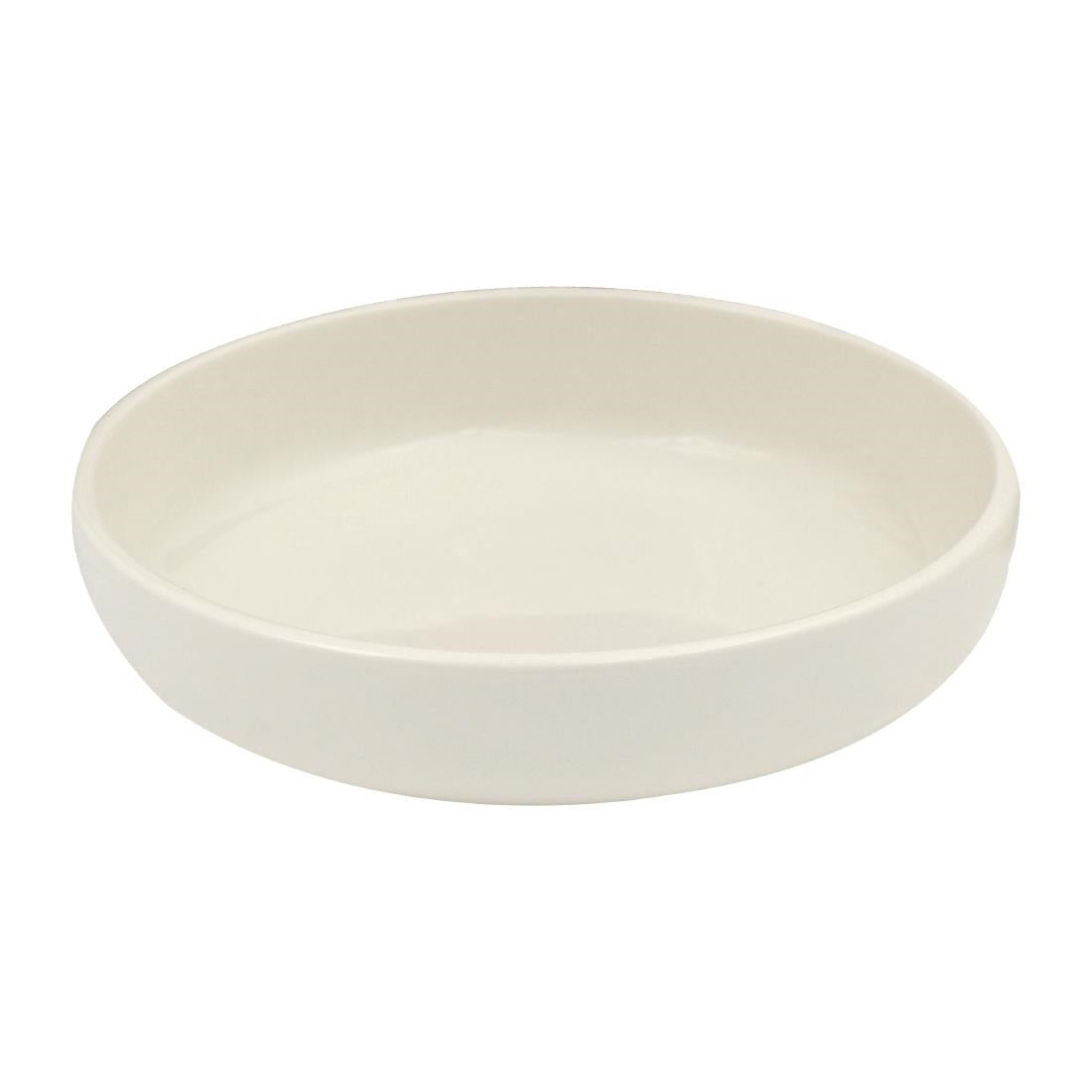 Rakstone Ease Round Deep Plates Ivory 200mm (3 Pack) • PAS-FW160