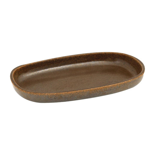 Rakstone Ease Oval Deep Plates Rust 230mm (12 Pack) • PAS-FW224