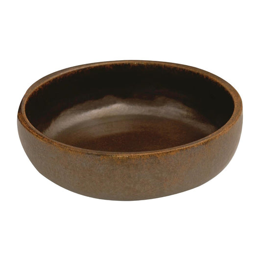 Rakstone Ease Round Deep Plates Rust 160mm (4 Pack) • PAS-FW229