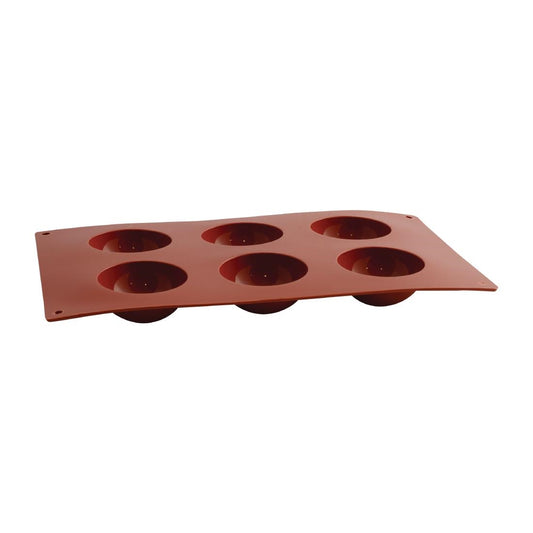 Frenti Silicon Bola Mould 6 Cup 60x30mm (6 Cup 60x30mm) • PAS-FW251