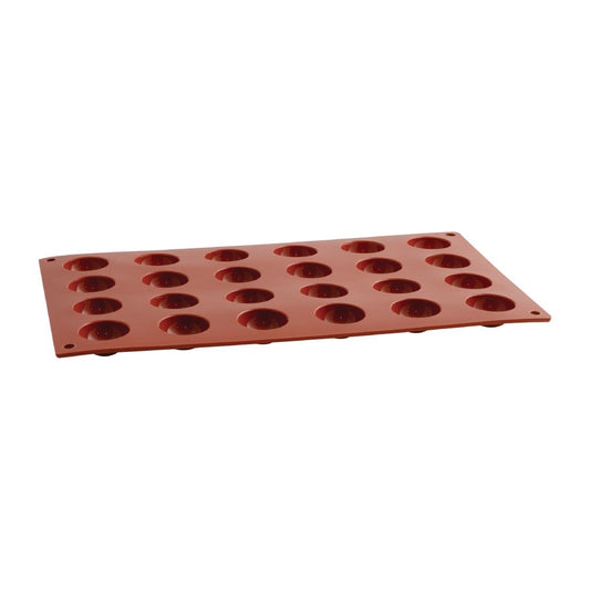 Frenti Silicon Bola Mould 24 Cup 30x15mm (24 Cup 30x15mm) • PAS-FW254