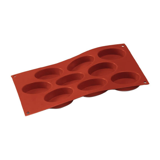 Frenti Silicon Friande Mould 9 Cup (Cup size: 70x50x20mm) • PAS-FW255