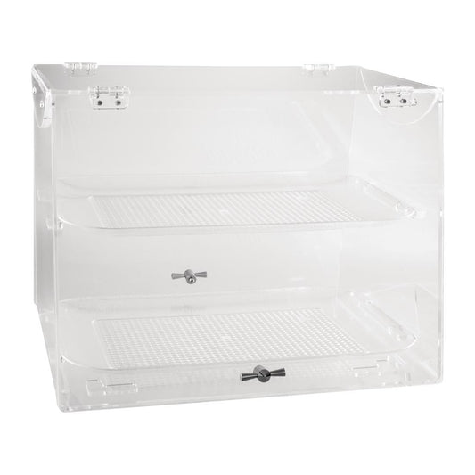 Alkan Zicco 2 Tray Display Cabinet 400x360x360mm • PAS-FW274