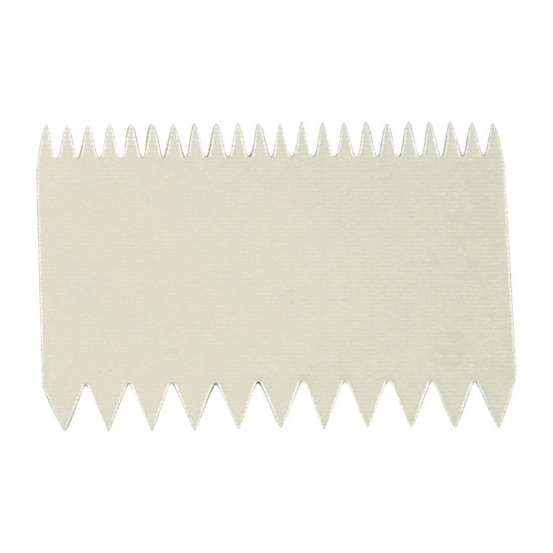 Thermohauser Dough Comb Scraper Double Side 110x75mm (110x75mm) • PAS-FW328