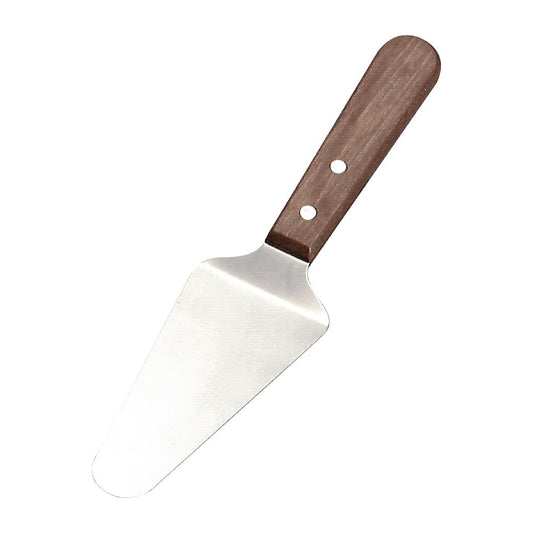Chef Inox Stainless Steel Cake Server Wood Handle • PAS-FW342