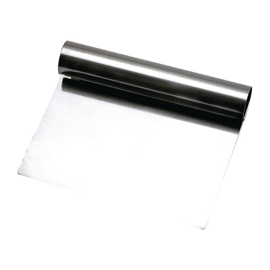 Chef Inox Stainless Steel Dough Scraper - 150x90mm (150x90mm | Metal handle) • PAS-FW343