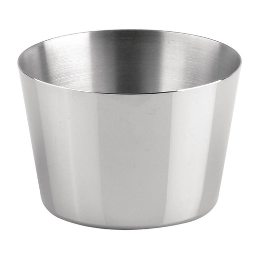 Chef Inox Pudding Mould - 75x42mm (10 Pack) (Dimensions: 75x42mm | Pack of 10) • PAS-FW365