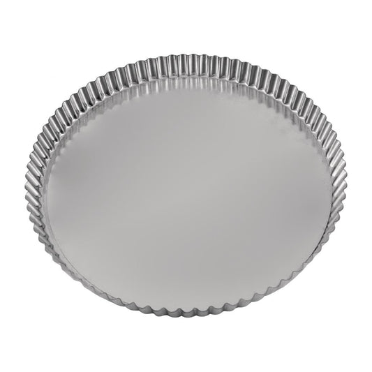 Guery Round Fluted Quiche Tin with Loose Base 320x25mm (320x25mm) • PAS-FW396