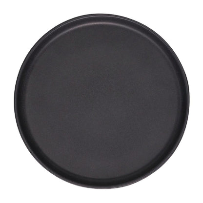 Eclipse Uno Black Round Plate 220mm (6 Pack) (Pack of 6) • PAS-FW457