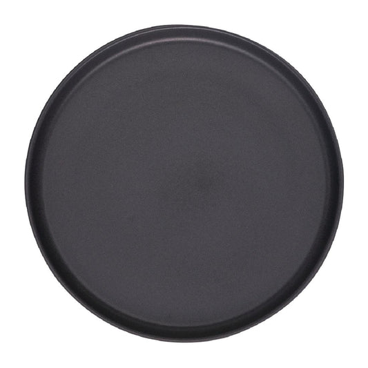 Eclipse Uno Round Plates Black 280mm (6 Pack) (Pack of 6) • PAS-FW458
