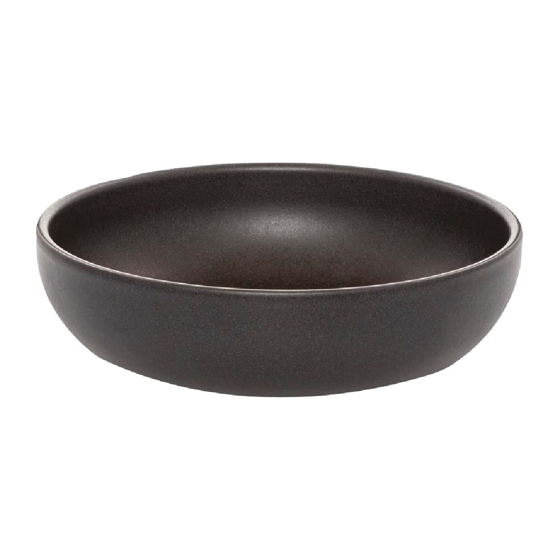 Eclipse Uno Round Bowls Black 160mm (6 Pack) (Pack Quantity: 6) • PAS-FW460