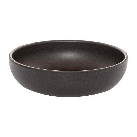 Eclipse Uno Round Bowls Black 160mm (6 Pack) (Pack of 6) • PAS-FW460