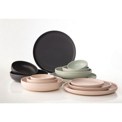 Eclipse Uno Round Bowls Black 220mm (6 Pack) (Pack of 6) • PAS-FW461