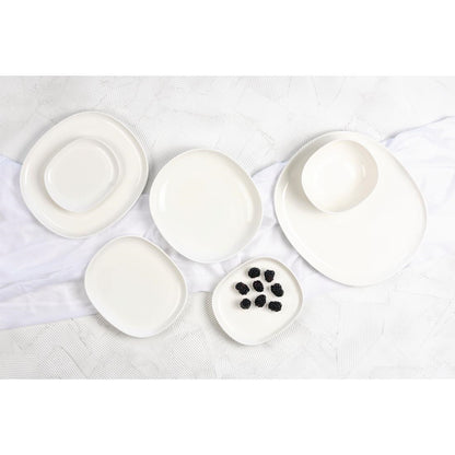 Sango Ora Oval Couple Plates White 200x175mm (6 Pack) (Pack Quantity: 6) • PAS-FW493