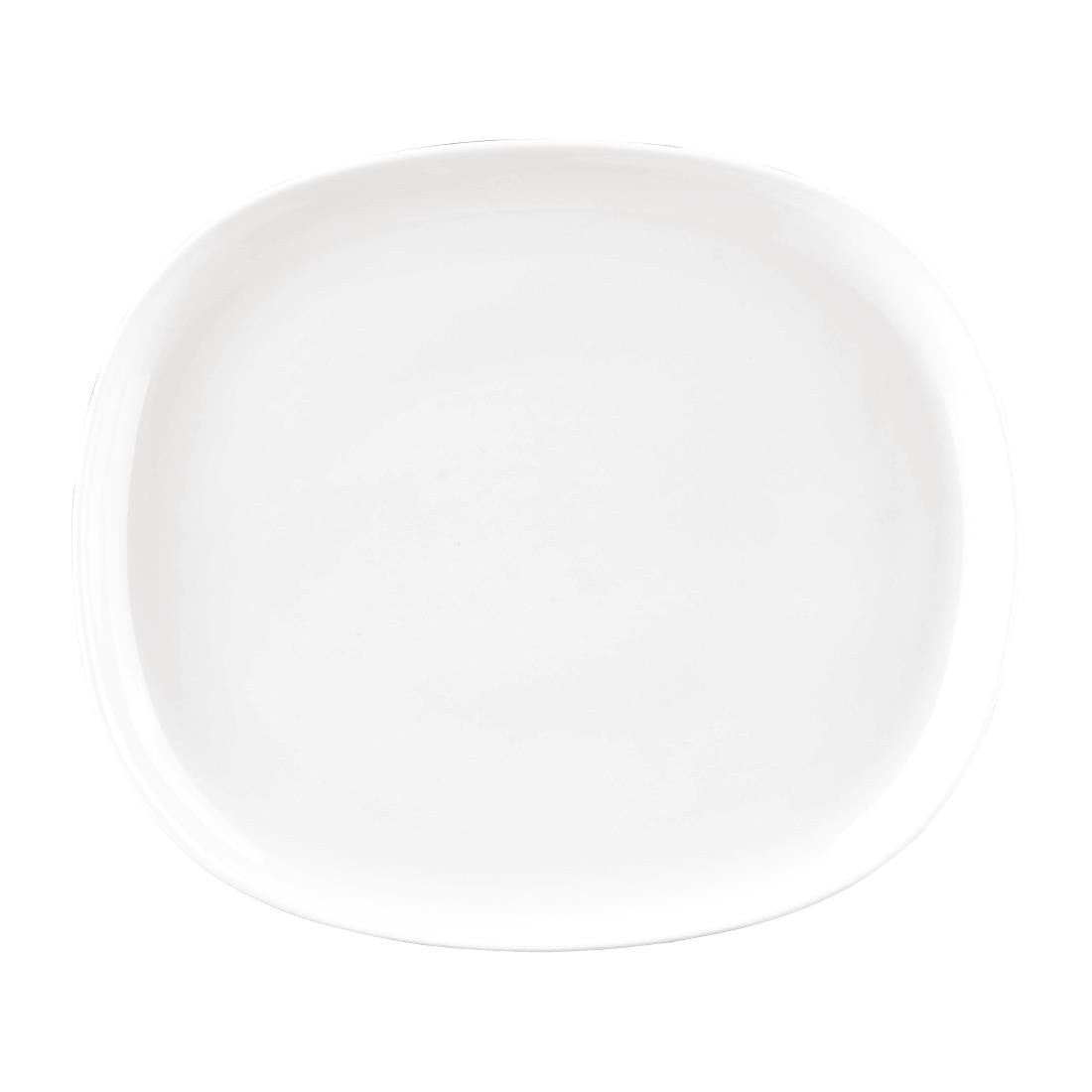 Sango Ora Oval Couple Plates White 230x200mm (6 Pack) (Pack Quantity: 6) • PAS-FW494