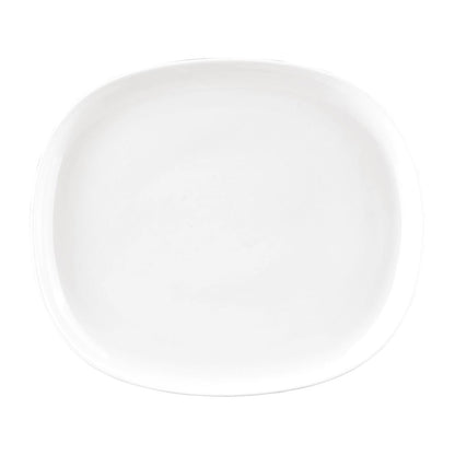 Sango Ora Oval Couple Plates White 230x200mm (6 Pack) (Pack Quantity: 6) • PAS-FW494